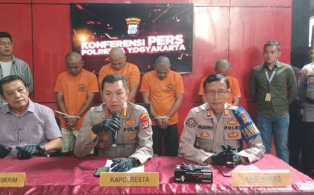 4 Pencuri Motor Beroperasi di Yogyakarta dan Sleman Ditangkap, Masing-masing Punya Peran