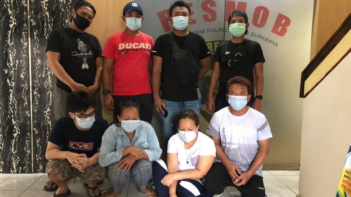 Father, Mother And Child Arrested For Becoming A Pickpocket Gang In Surabaya