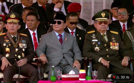 Momen HUT ke-78 TNI, SBY dan Prabowo Subianto Duduk Bersebelahan