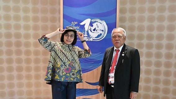 Using A Lusuh Hat Belonging To The Minister Of PUPR, Sri Mulyani: Suitable For Using Legendary Goods, Mr. Bas?