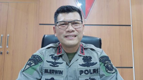 Dansat Brimob Polda Malut Kombes M. Erwin. ANTARA/Abdul Fatah