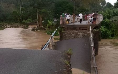 Puluhan Rumah Terendam Banjir di Donggala, Jembatan Putus