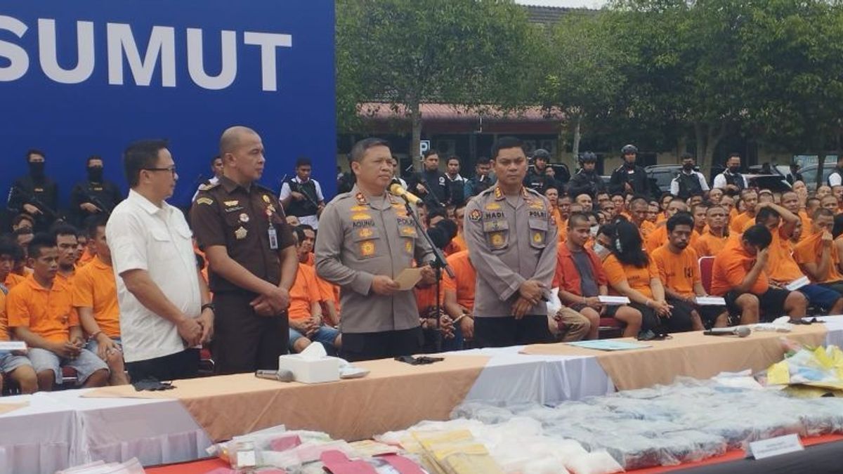 北苏门答腊地区警方公布棉兰-亚齐网络45公斤冰毒的流通