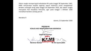 Sampaikan Surat Terbuka ke Presiden Jokowi, KAMI Singgung Cucu PKI Ada di Legislatif