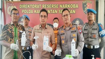 La police du Kalimantan du Sud démantelle la production de drogue, ce pourrait être 200 grammes de méthamphétamine par jour