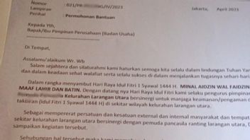 Suratnya Beredar: Ormas Minta Sumbangan untuk Pengamanan Malam Takbiran dan Buka Puasa Para Pengurus  