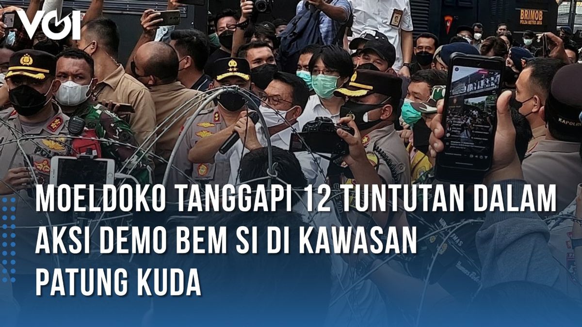 VIDEO: Moeldoko Temui BEM SI yang Demo Jokowi