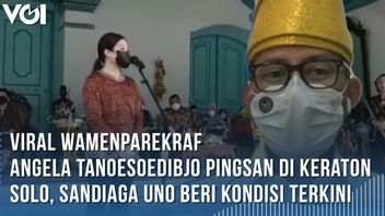 Video: Deputy Minister Of Tourism And Creative Economy Angela Tanoesoedibjo Faints At The Solo Palace, This Is Sandiaga Uno's Words
