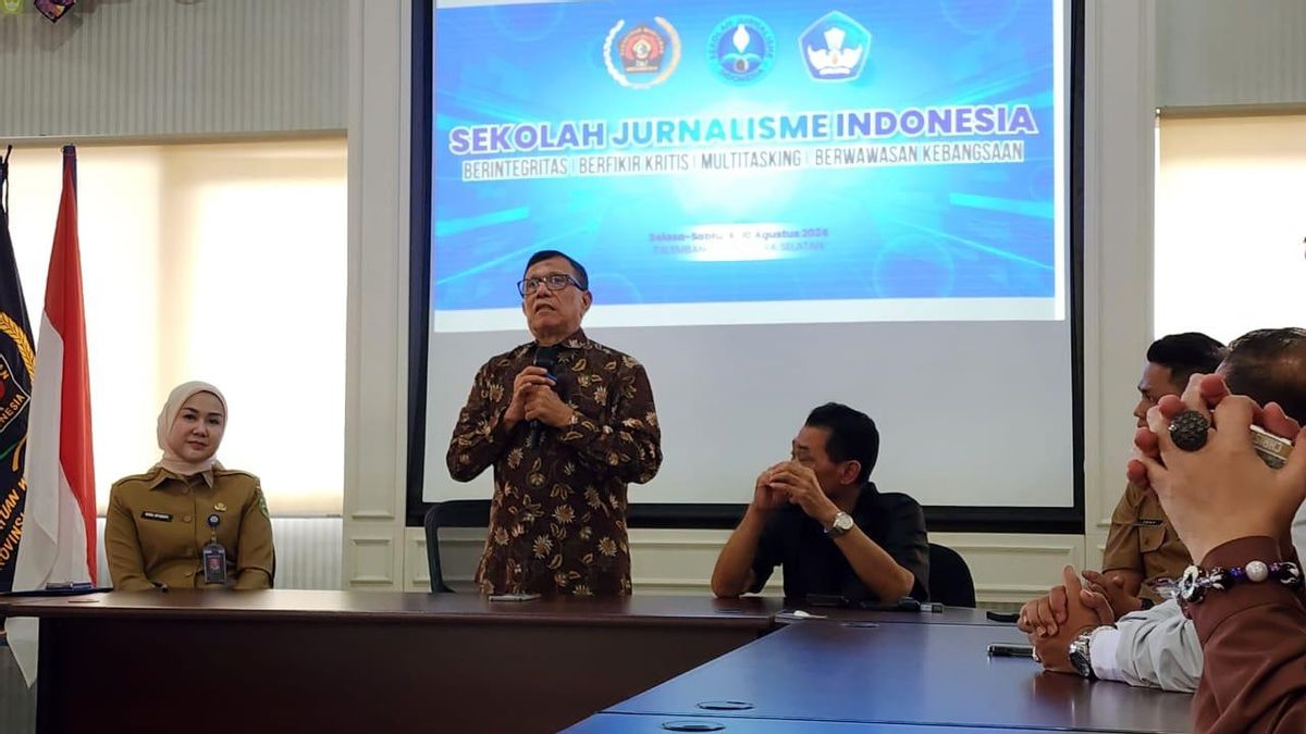 Buka SJI di Palembang, Ketum PWI Pusat Sebut Hasil Gagasan Eks Gubernur Sumsel Alex Noerdin