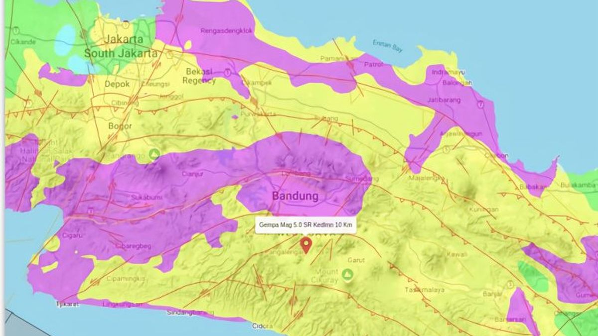 باندونغ - تعرض الوكالة الجيولوجية تحليل زلزال باندونغ