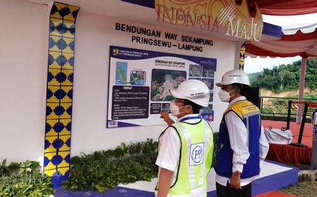 Ditinjau Wapres Ma'ruf Amin, PTPP Kebut Pembangunan Bendungan Way Sekampung