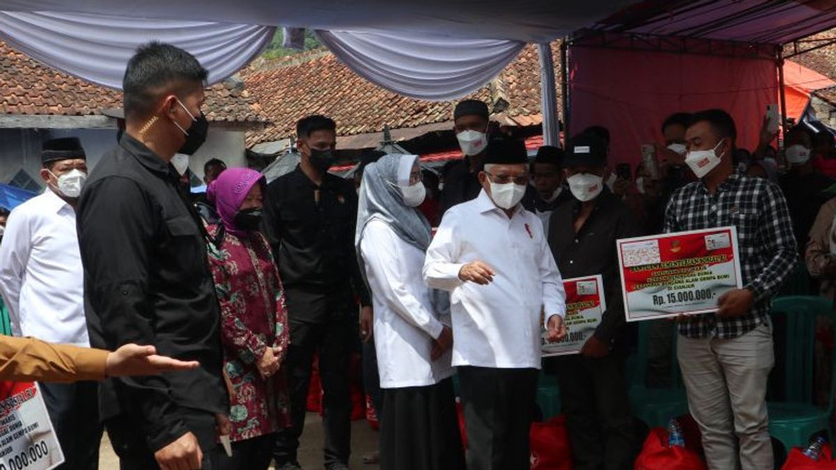 Pengungsi Gempa Cianjur Mengeluh Bantuan ke Wapres: Belum Sama Sekali Dapat, Kok Lambat Pak?