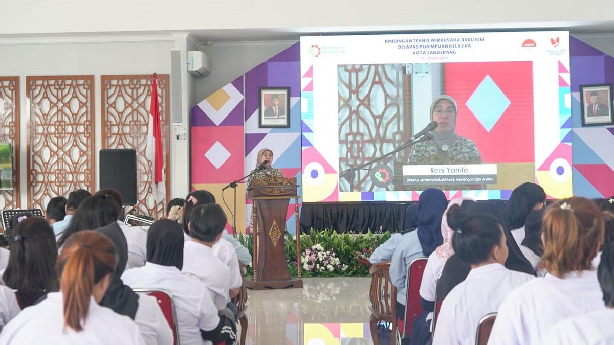 Tumbuhkan Wirausaha Baru IKM, Kemenperin Tempa Warga Lapas Perempuan di Tangerang