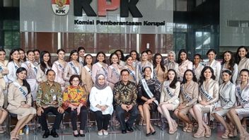 Miss Indonesia Finalists Visit KPK, Ready To Work Together To Fight Corruption
