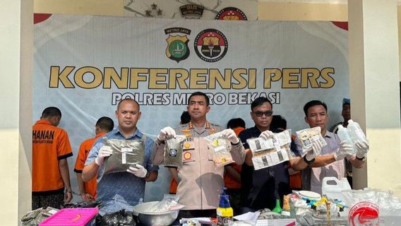 Jaringan Produsen Tembakau Sintetis yang Diringkus Polres Bekasi Gunakan Bahan Baku dari Luar Negeri