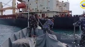 TNI AL Amankan Kapal Berbendera Panama Alami Kecelakaan di Batam