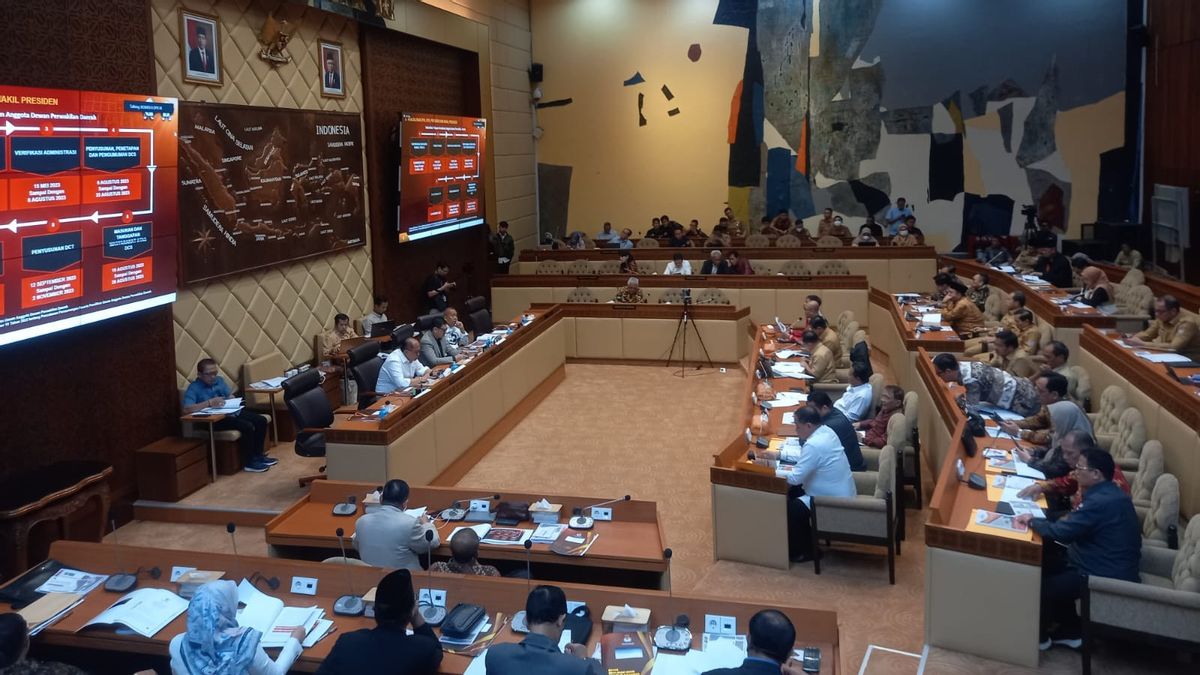 Réunion conjointe de la KPU, la Commission II de la Chambre des représentants a demandé le rapport de mise en œuvre des élections de 2024