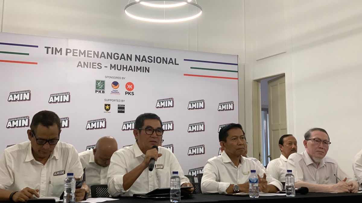 L’équipe nationale d’AMIN a expliqué à Jokowi qu’il semblait être prohibitif pendant le débat en raison du facteur Gibran Cawapres