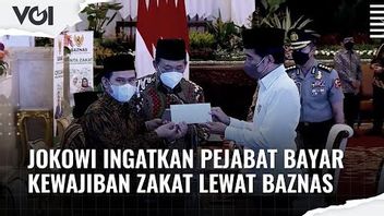 VIDEO: Giving Zakat At The Palace, Jokowi Reminds Officials To Pay Zakat Obligations Through Baznas