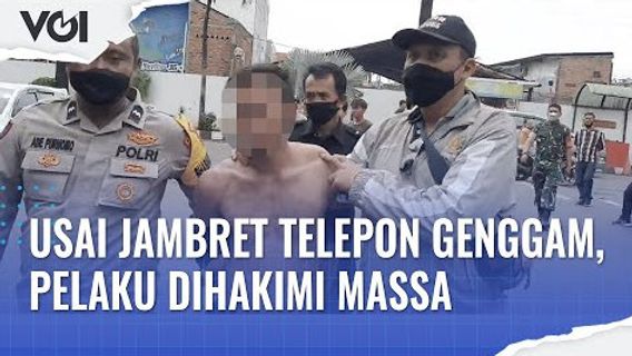VIDÉO: Les Auteurs De L’enlèvement De Téléphones Portables à Cipinang Muara Ont Réussi à être Sécurisés Par Des Résidents