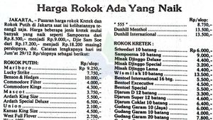 Viral di Media Sosial, Harga Rokok Djarum Super Milik Konglomerat Hartono Bersaudara Rp460 per Bungkus di Tahun 1990, Kalau Gudang Garam Berapa?