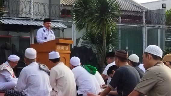 Ratusan Napi Lapas Salemba Ikuti Salat Idul Adha dan Pemotongan Hewan Kurban