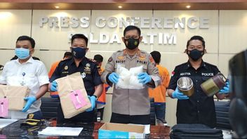 East Java Regional Police Thwarts The Smuggling Of 6 Kg Of Sabu In A Thermos Backpack For Madura Purposes