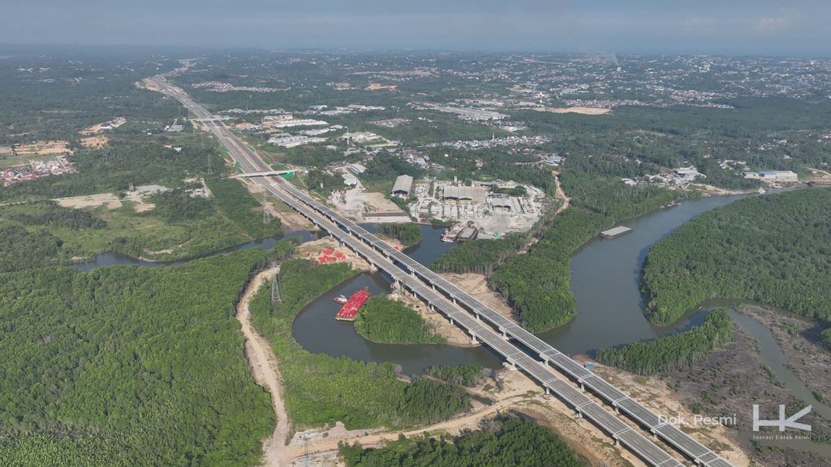 Lintasi Tiga Sungai, Konstruksi Jalan Tol IKN Seksi 3A Rampung Lebih Awal
