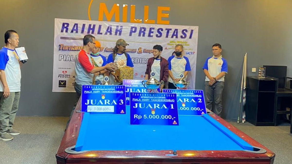 Para Juara Turnamen Biliar Antarwartawan dan Korporasi 2022, Raih Total Hadiah Belasan Juta