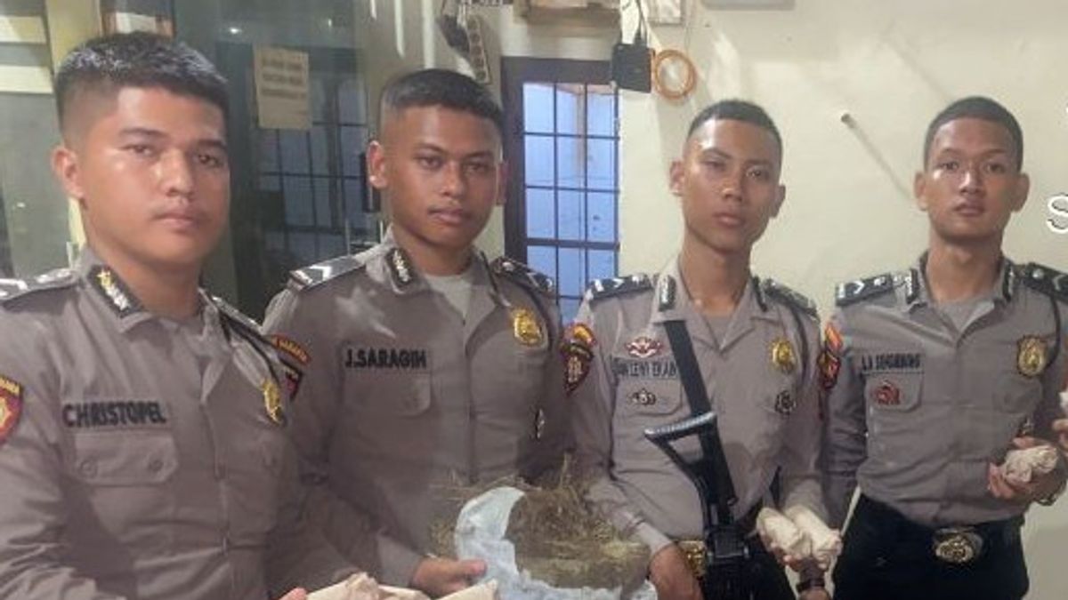 Polisi Temukan 23 Bungkus Ganja Tak Bertuan di Pinggiran Kanal Deli Tua Medan
