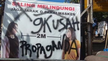 Marak Vandalisme di Bali, Baliho Protokol Kesehatan Dicoreti ‘Jangan Propaganda’