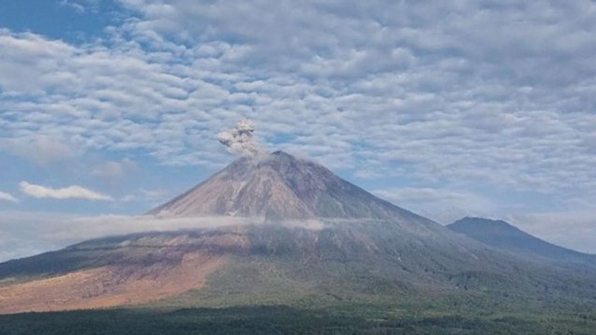 Le matin de vendredi, le mont Semeru a de nouveau éruption, attention aux nuages chauds !