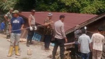  Tanah Amblas di Balangan Kalsel, 11 Rumah Terdampak, 2 Ambruk