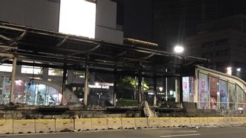 18 Arrêts De Bus Transjakarta Vandalisés Pendant Ricuh, Perte De Rp45 Milliards
