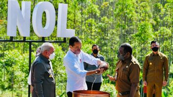 ジョコウィ大統領は、インドネシアのすべての州の典型的な34本の木を植えました