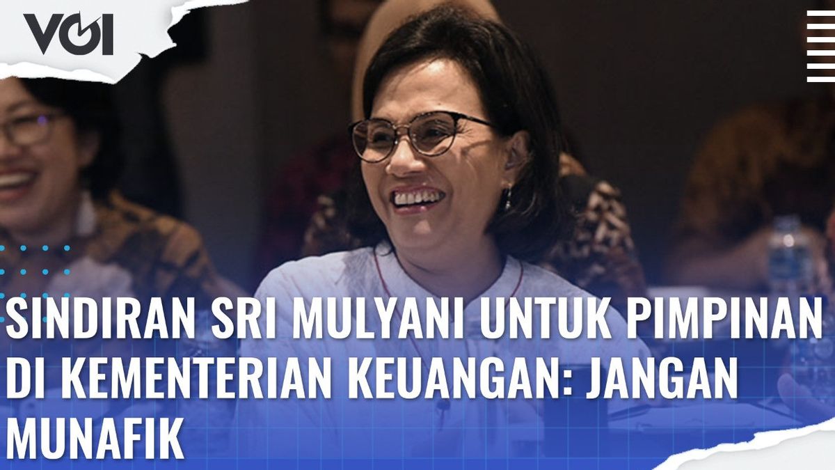 VIDÉO : La Satire De Sri Mulyani Pour Le Ministère Des Finances « Ne Soyez Pas Hypocrite »