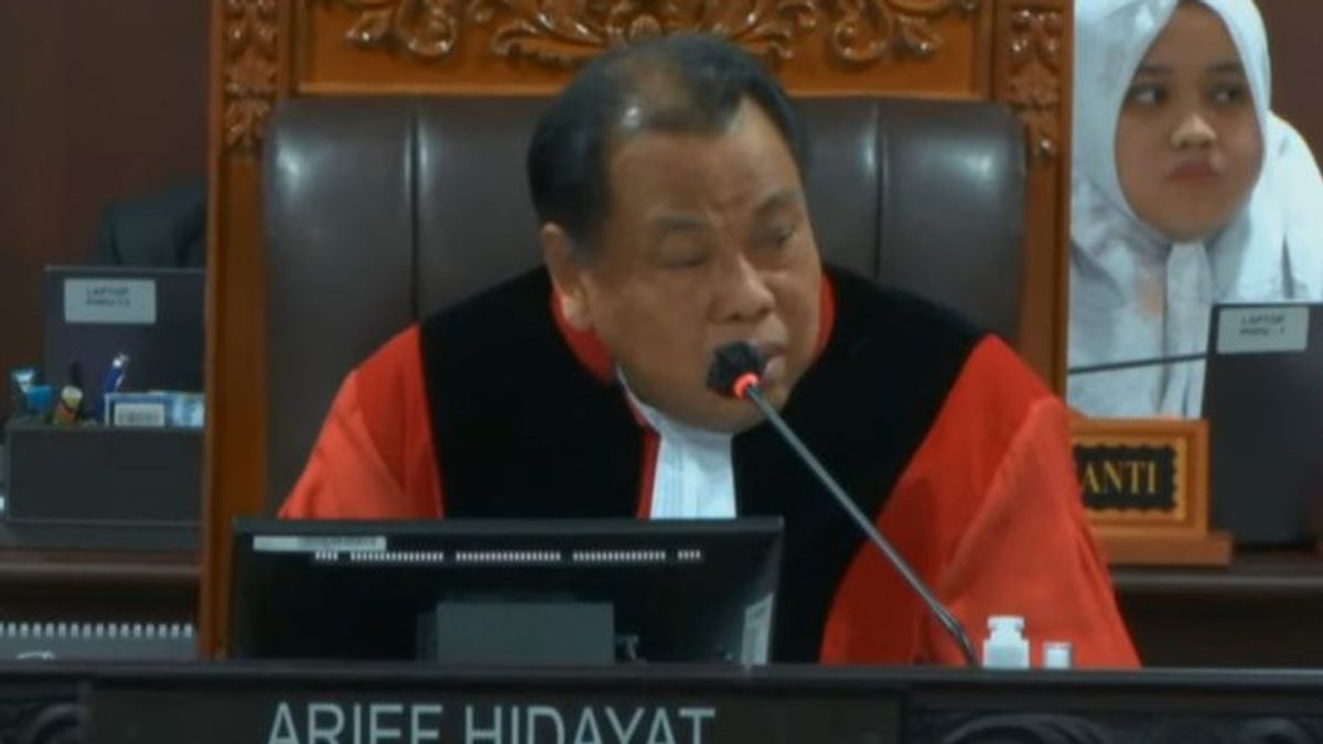 At The Legislative Election Dispute Session, Arief Hidayat Reminded The KPU To Fix Sirekap Ahead Of The 2024 Pilkada