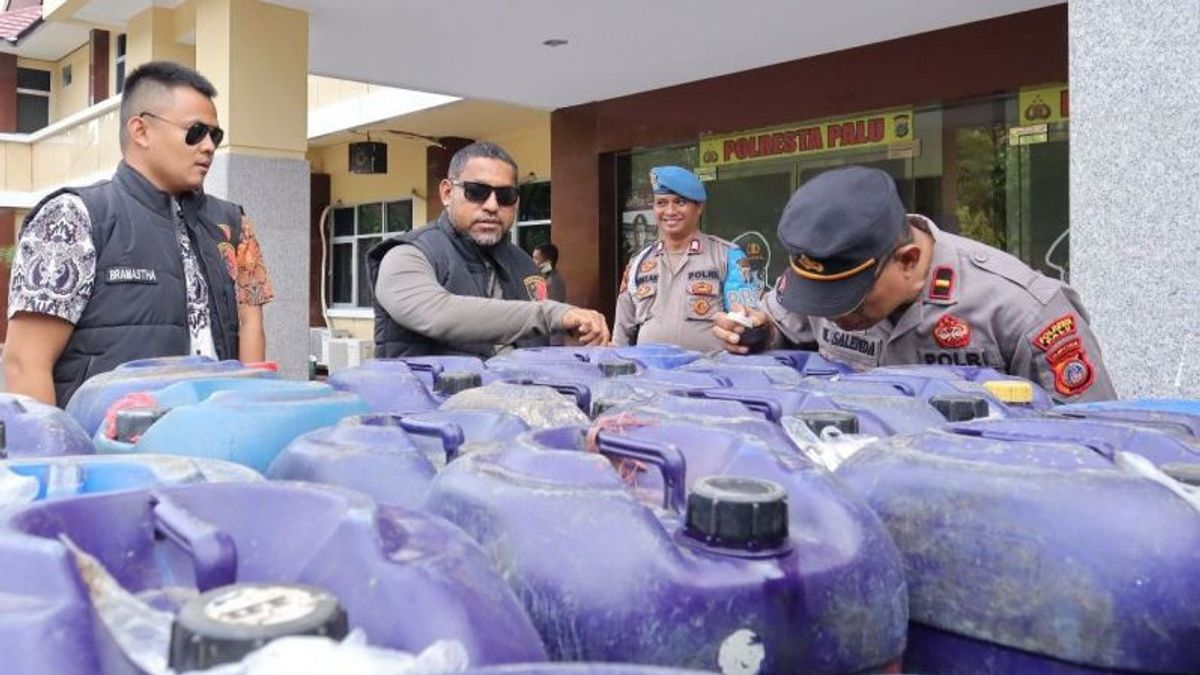 Palu Police Seize 3.7 Tons Of Avtur Fuel Allegedly Illegal