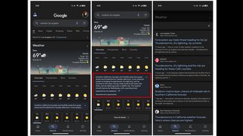 Google Uji Ringkasan Cuaca dengan AI Generatif di Pencarian Mobile