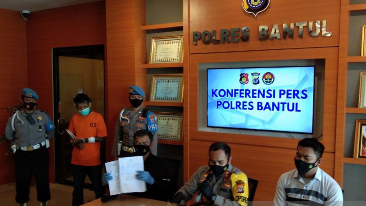 Bantul Police Arrest Perpetrator Of False Report 'Klitih', Cut His Own Hand, Motive Wants To Go Viral On Social Media