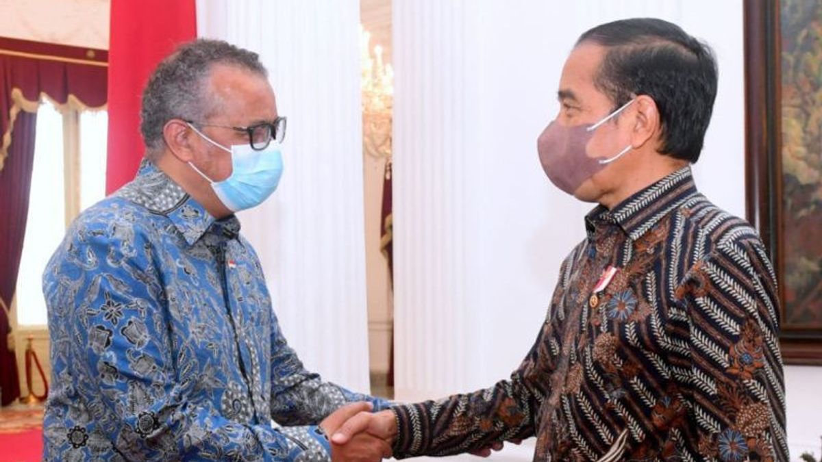 زيارة جوكوي، المدير العام لمنظمة الصحة العالمية يقدر إنجاز إندونيسيا في التعامل مع جائحة كوفيد-19
