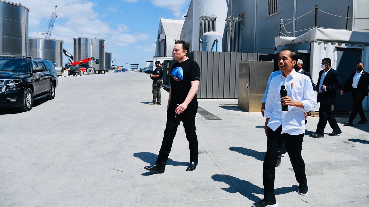 Balas Cuitan Jokowi,  Elon Musk: Sebuah Kehormatan Bertemu di Starbase