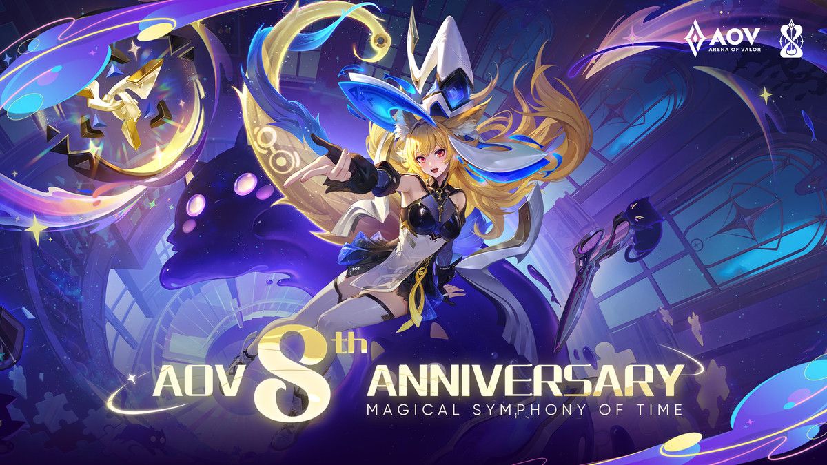 8周年を祝う、AOVは7つの無料のスキンと特別なイベントを発売します