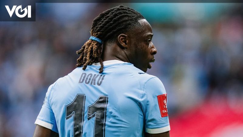 Guardiola Yakin Jeremy Doku Memiliki Mentalitas yang Mampu Menantang Vinicius dan Yamal