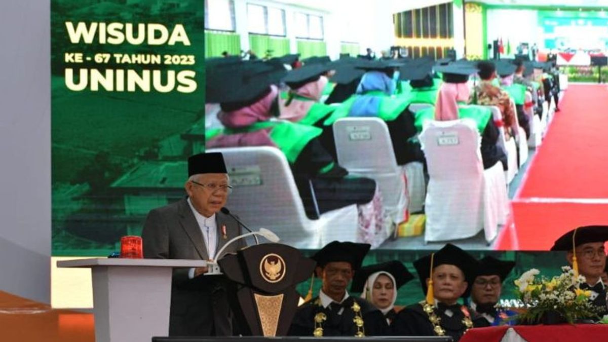 Vice President In Front Of Uninus Students: The World Is No Better Just By Printing Cendekiawan