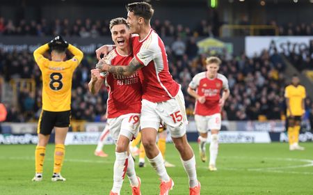 Arsenal Kembali ke Puncak Klasemen Usai Kalahkan Wolves