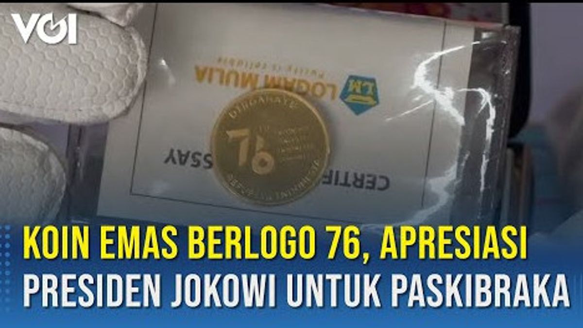 VIDÉO: Le Président Jokowi Apprécie Paskibraka Avec Une Pièce D’or Avec Le Logo 76