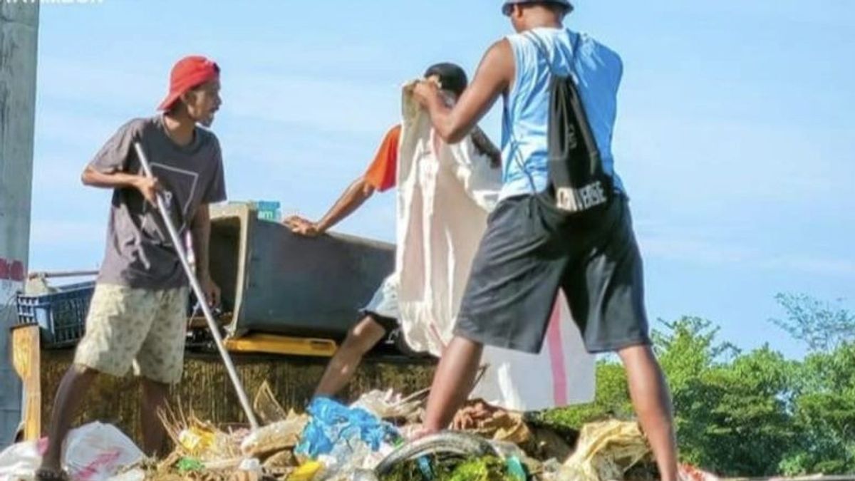アンボン市のプラスチック廃棄物の割合は1日あたり30%