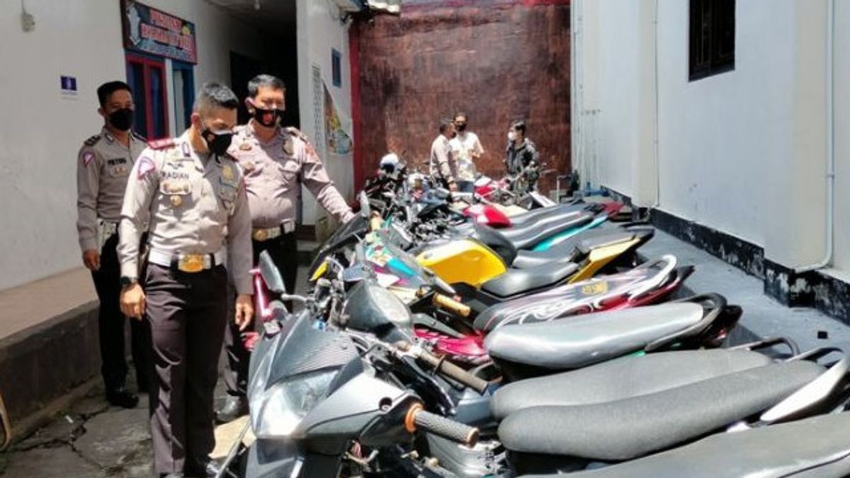 Polisi Sita 30 Lebih Motor dari Pebalap Liar, Silakan Diambil Lagi Tapi Setelah Idulfitri