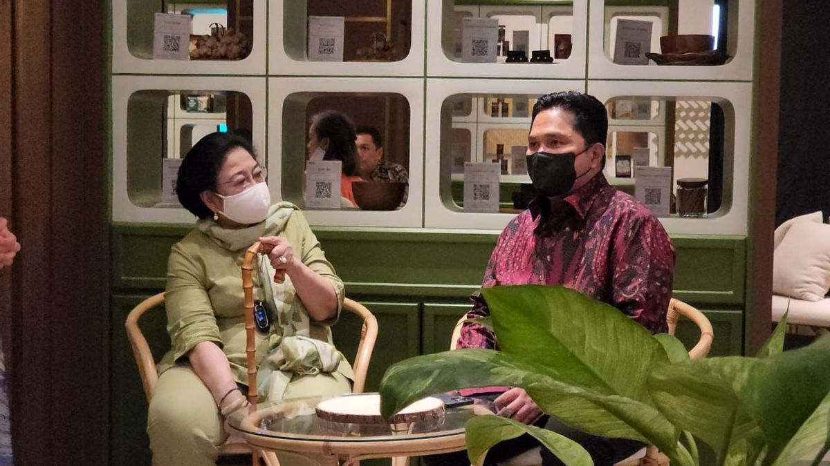 Makan Bersama Megawati, Erick Thohir Klaim Hanya Bahas Sarinah